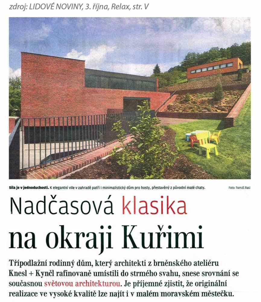 Lidové noviny 3. 10. 2009 